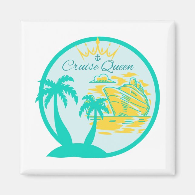 Cruise Queen Door Magnet (Front)