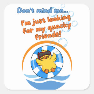 Cruise Sailing for Cruise Ducks Square Sticker