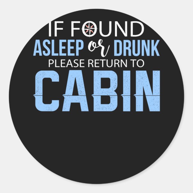 Cruise Ship Accessory If Found Cruise Classic Round Sticker (Front)