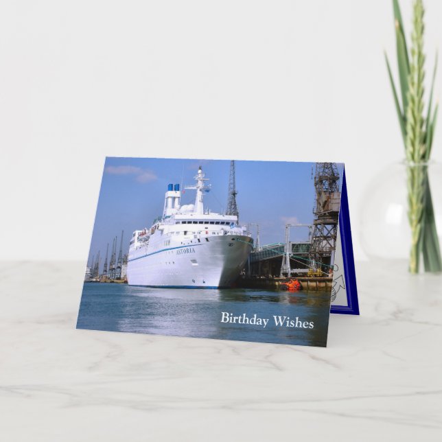 Cruise ship "Astoria", Customisable card (Front)