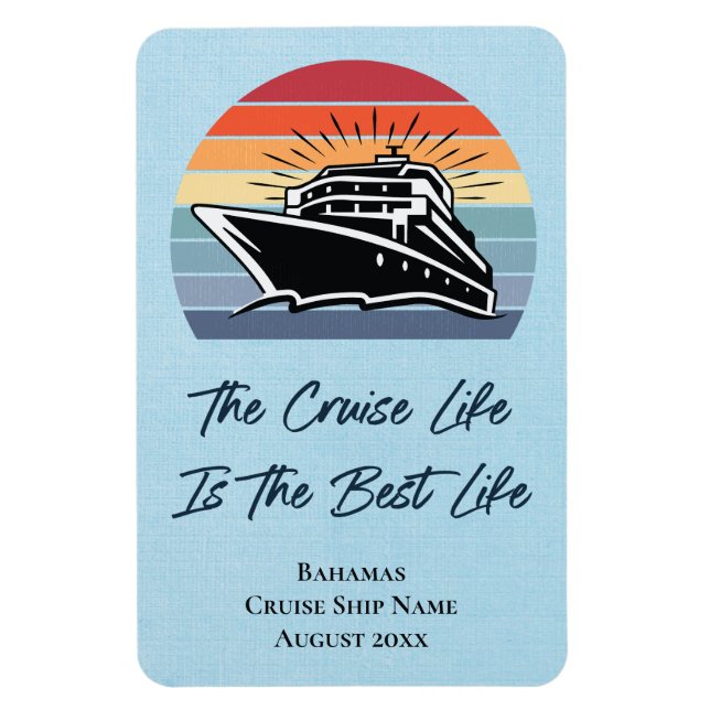 Cruise Ship Bahamas Cabin Stateroom Door Marker Magnet (Vertical)