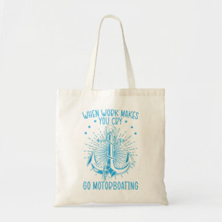 Cruise Ship Boating Powerboat Motorboat Tote Bag