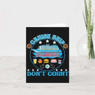 Cruise Ship Calories Don't Count Cruising Foodie  Card
