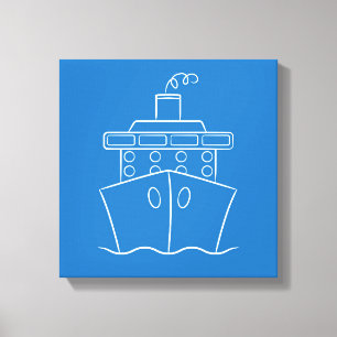 Cruise ship canvas print
