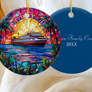 Cruise Ship Ceramic Tree Decoration