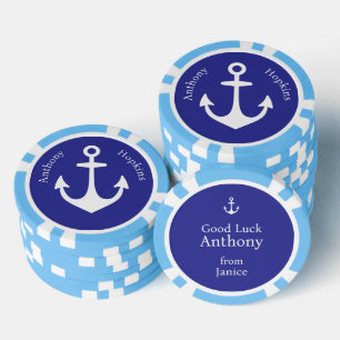 Cruise Ship Custom Anchor Poker Chips