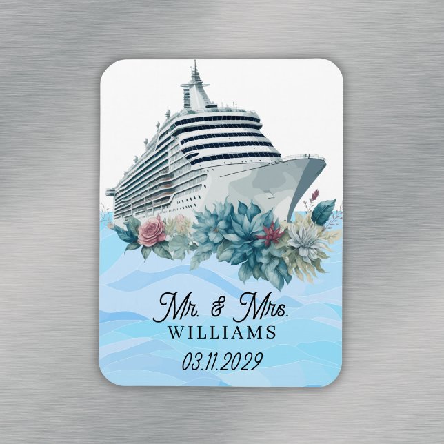Cruise Ship Custom Wedding Favours Keepsake Magnet (Cruise Ship Custom Wedding Favors Keepsake Magnet)