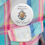 Cruise Ship Customise Pub Crawl Activity 6 Cm Round Badge<br><div class="desc">This design was created though digital art. It may be personalised in the area provide or customising by choosing the click to customise further option and changing the name, initials or words. You may also change the text colour and style or delete the text for an image only design. Contact...</div>
