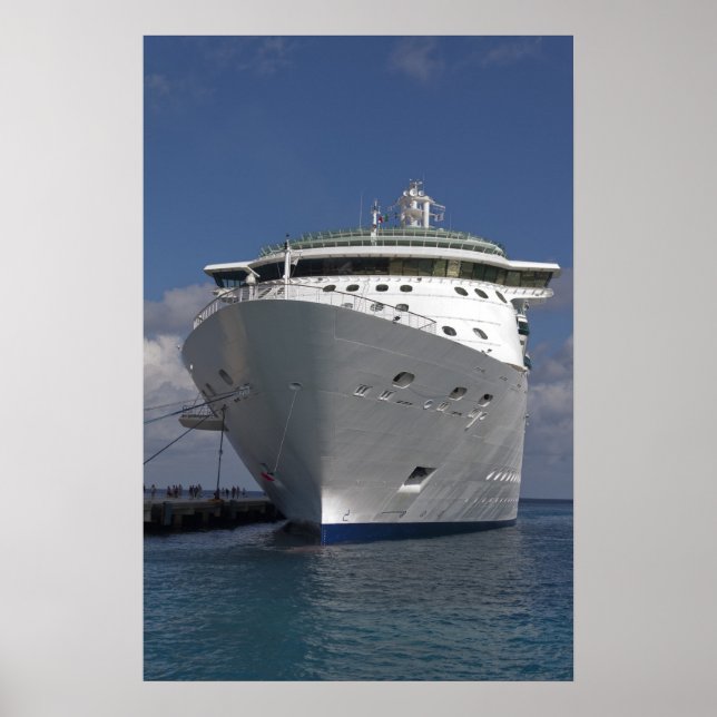 Cruise Ship Docked Poster (Front)