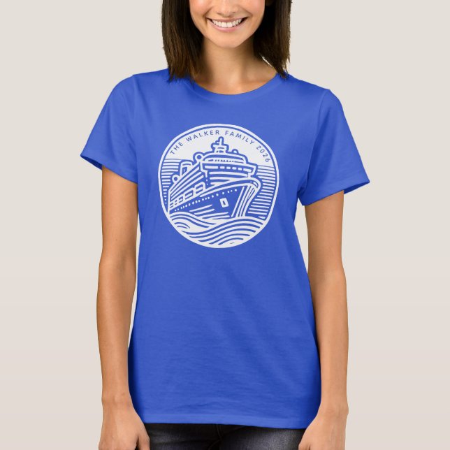 Cruise Ship Embarkation Custom T-Shirt (Front)
