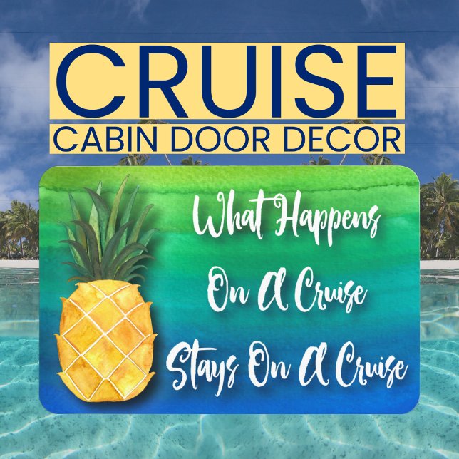 Cruise Ship Funny Stateroom Cabin Door Sign Magnet (Creator Uploaded)