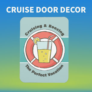 Cruise Ship Humour - Cruising & Boozing Magnet