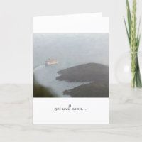 Cruise Ship Leaving Harbour "Get Well Soon"