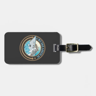 Cruise Ship Lover Cruiseaholic Cruising T-Shirt Luggage Tag