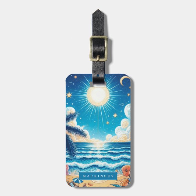 Cruise Ship Luggage Tag (Front Vertical)