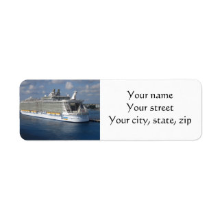 Cruise ship mailing tags