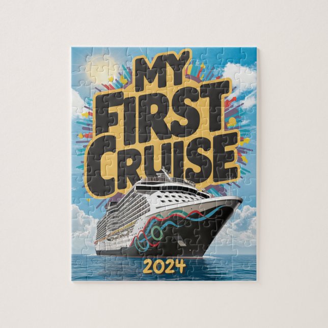 Cruise Ship My First Cruise Custom Jigsaw Puzzle (Vertical)