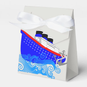 Cruise Ship Nautical Personalised Favour Box