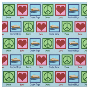 Cruise Ship Peace Love Cruises Fabric