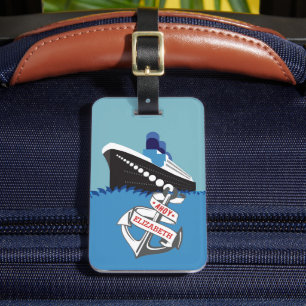 Cruise Ship Personalised Travel Luggage Tag