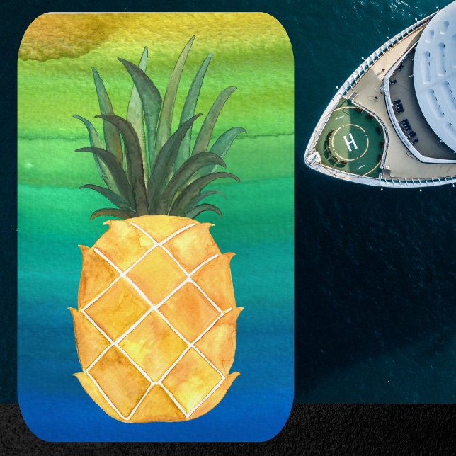 Cruise Ship Pineapple Stateroom Cabin Door Magnet (Pineapple crusiing)