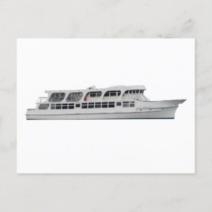 Cruise ship postcard