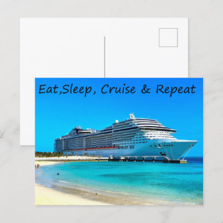 Cruise Ship Postcard