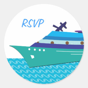 Cruise Ship RSVP Stickers
