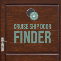 Cruise Ship Stateroom Cabin Door Monogram