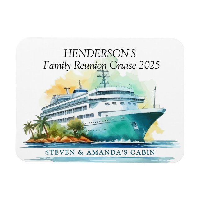 Cruise Ship Stateroom Magnet (Horizontal)