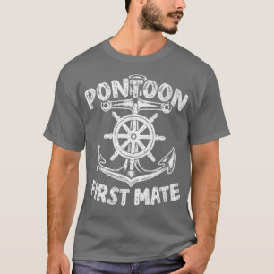 Cruise Ship Steering Wheel Anchor Pontoon First Ma T-Shirt