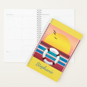 Cruise Ship Sunset Custom Day Planner