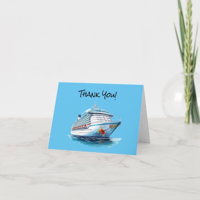 Cruise Ship Thank You Card (Front)