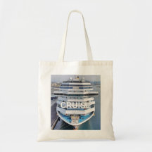Cruise-ship travel tote bag
