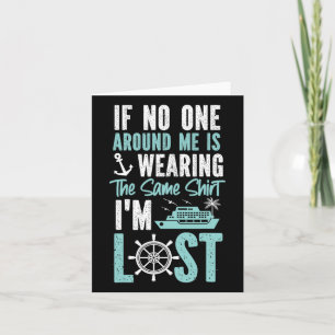 Cruise Ship Vacation Friends Buddies Family If Nob Card