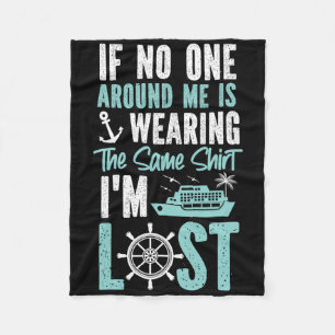 Cruise Ship Vacation Friends Buddies Family If Nob Fleece Blanket