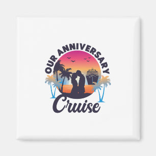 Cruise Ship Vacation Husnd Wife Marriage Anniversa Magnet