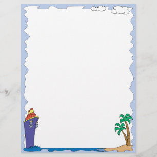 Cruise Ship Vacation Letterhead