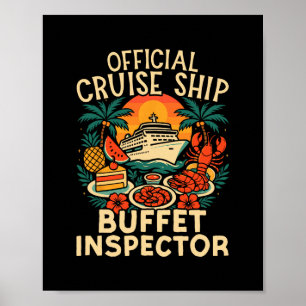 Cruise Ship Vacation Official Cruise Ship Buffet I Poster