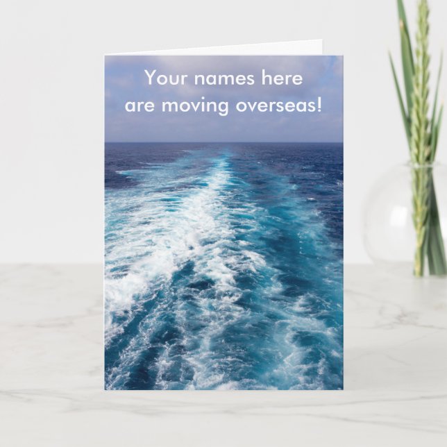 Cruise ship wake announcement (Front)