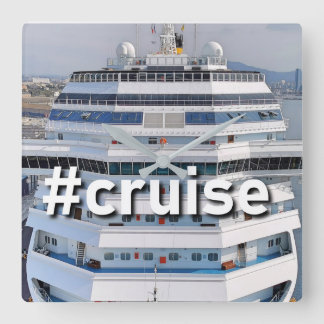 Cruise ship Watch Square Wall Clock