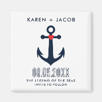 Cruise Ship Wedding Anchor Save the Date