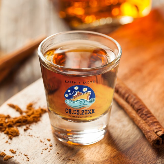 Cruise Ship Wedding  Shot Glass (Creator Uploaded)