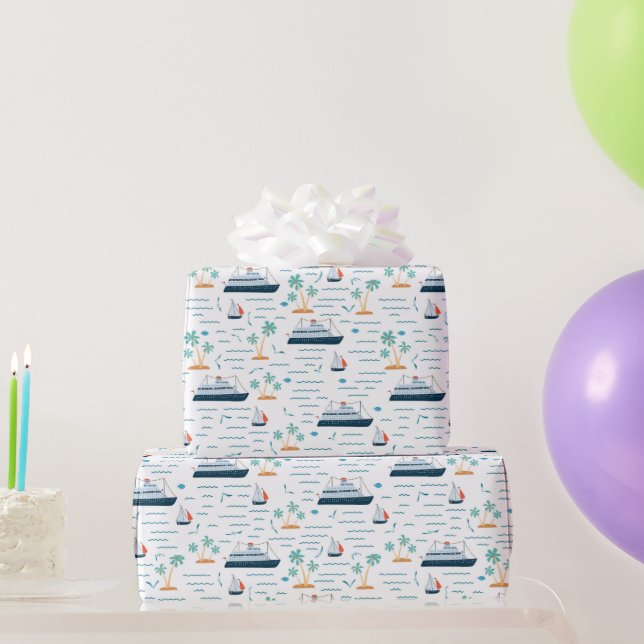 Cruise Ship Wrapping Paper (Party Gifts)