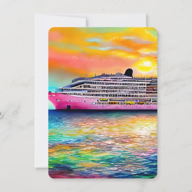 Cruise Ships Offer a Luxurious and Exciting Way to Card (Front)