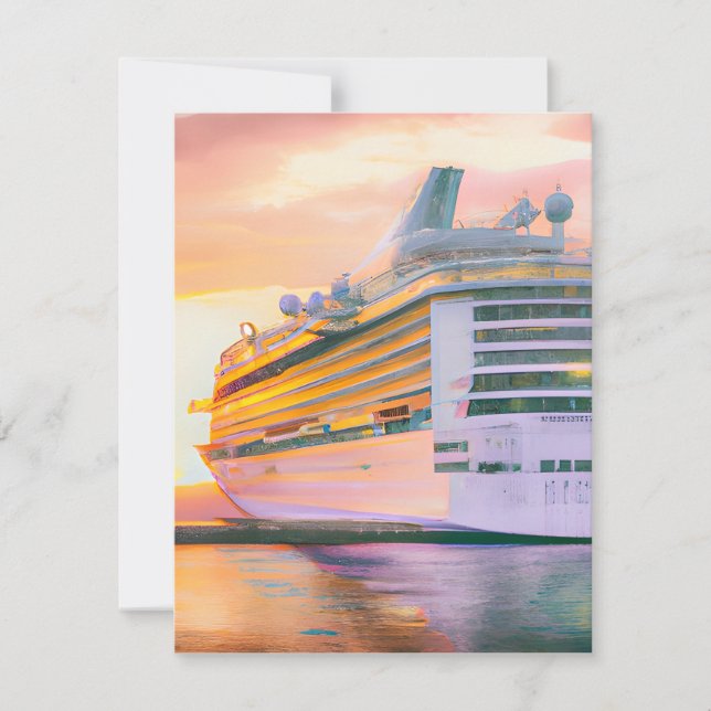 Cruise Ships Offer a Luxurious and Exciting Way to Holiday Card (Front)