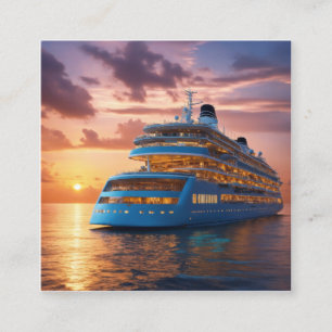 Cruise ships offer a luxurious Envelope Liner Square Business Card