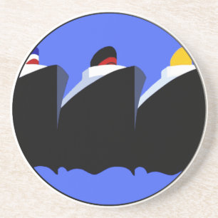 Cruise Ships Vintage Poster Ocean Liner Coaster