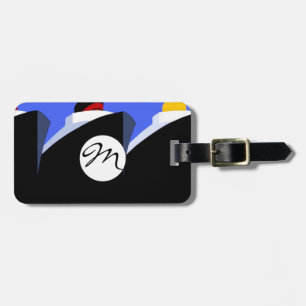 Cruise Ships Vintage Poster Ocean Liner Luggage Tag
