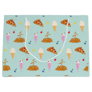 Cruise Snacks Pattern Large Gift Bag